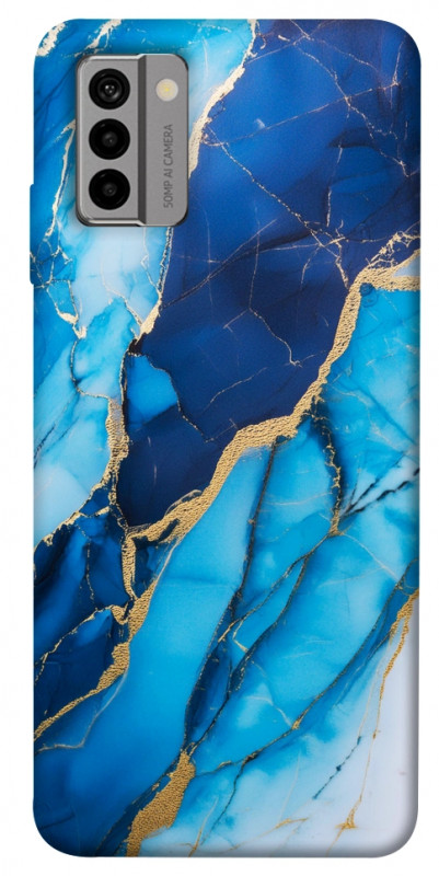 Чехол itsPrint Blue marble для Nokia G22, мрамор, купить оптом с доставкой