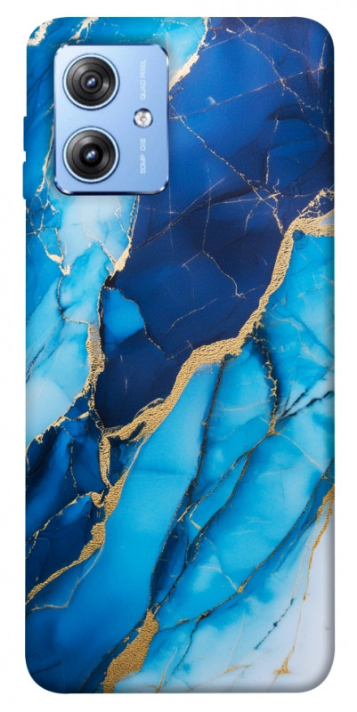 Чохол itsPrint Blue marble для Motorola Moto G84, мармур, купити оптом з доставкою