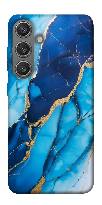 Чехол itsPrint Blue marble для Samsung Galaxy S24, мрамор, купить оптом с доставкой