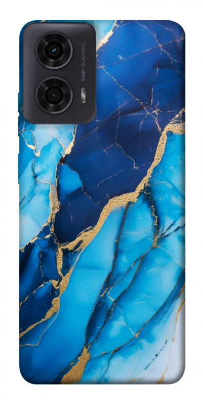 Чехол itsPrint Blue marble для Motorola Moto G24, мрамор, купить оптом с доставкой