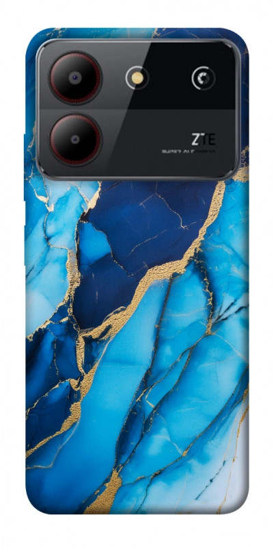Чехол itsPrint Blue marble для ZTE Blade A54 4G, мрамор, купить оптом с доставкой