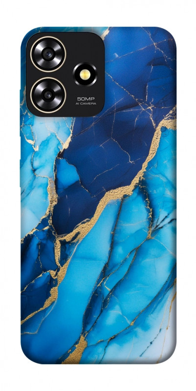 Чехол itsPrint Blue marble для ZTE Blade A73 4G, мрамор, купить оптом с доставкой