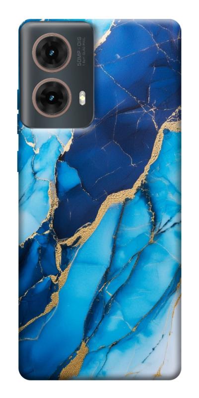 Чехол itsPrint Blue marble для Motorola Moto G85, мрамор, купить оптом с доставкой