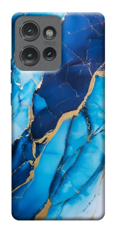 Чехол itsPrint Blue marble для Motorola Edge 50, мрамор, купить оптом с доставкой