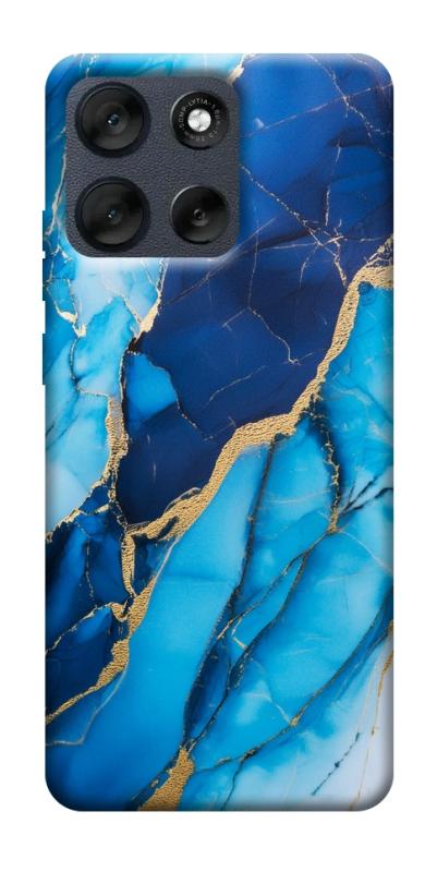 Чехол itsPrint Blue marble для Motorola Moto G56 5G, мрамор, купить оптом с доставкой