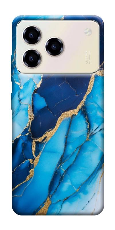 Чехол itsPrint Blue marble для ZTE Blade A76, мрамор, купить оптом с доставкой