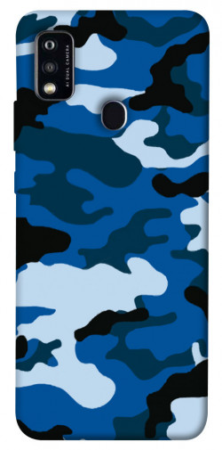 Чехол itsPrint Синий камуфляж 3 для ZTE Blade A51