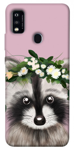 Чехол itsPrint Raccoon in flowers для ZTE Blade A51