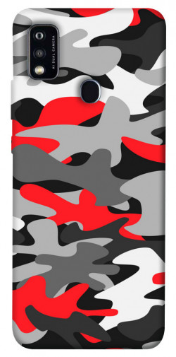 Чехол itsPrint Красно-серый камуфляж для ZTE Blade A51