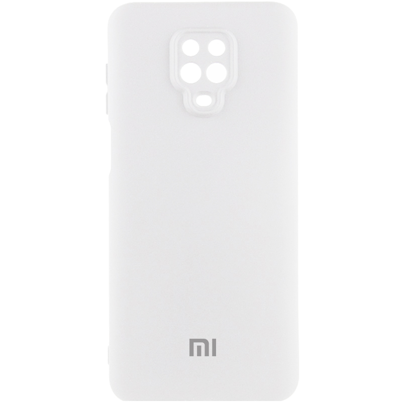 Чехол Silicone Cover Lakshmi Full Camera (AAA) with Logo для Xiaomi Redmi Note 9s / Note 9 Pro, Белый / White, Силикон, купить оптом с доставкой