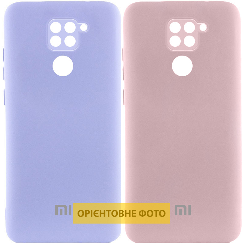 Чехол Silicone Cover Lakshmi Full Camera (AAA) with Logo для Xiaomi Redmi Note 9 / Redmi 10X, Силикон, купить оптом с доставкой