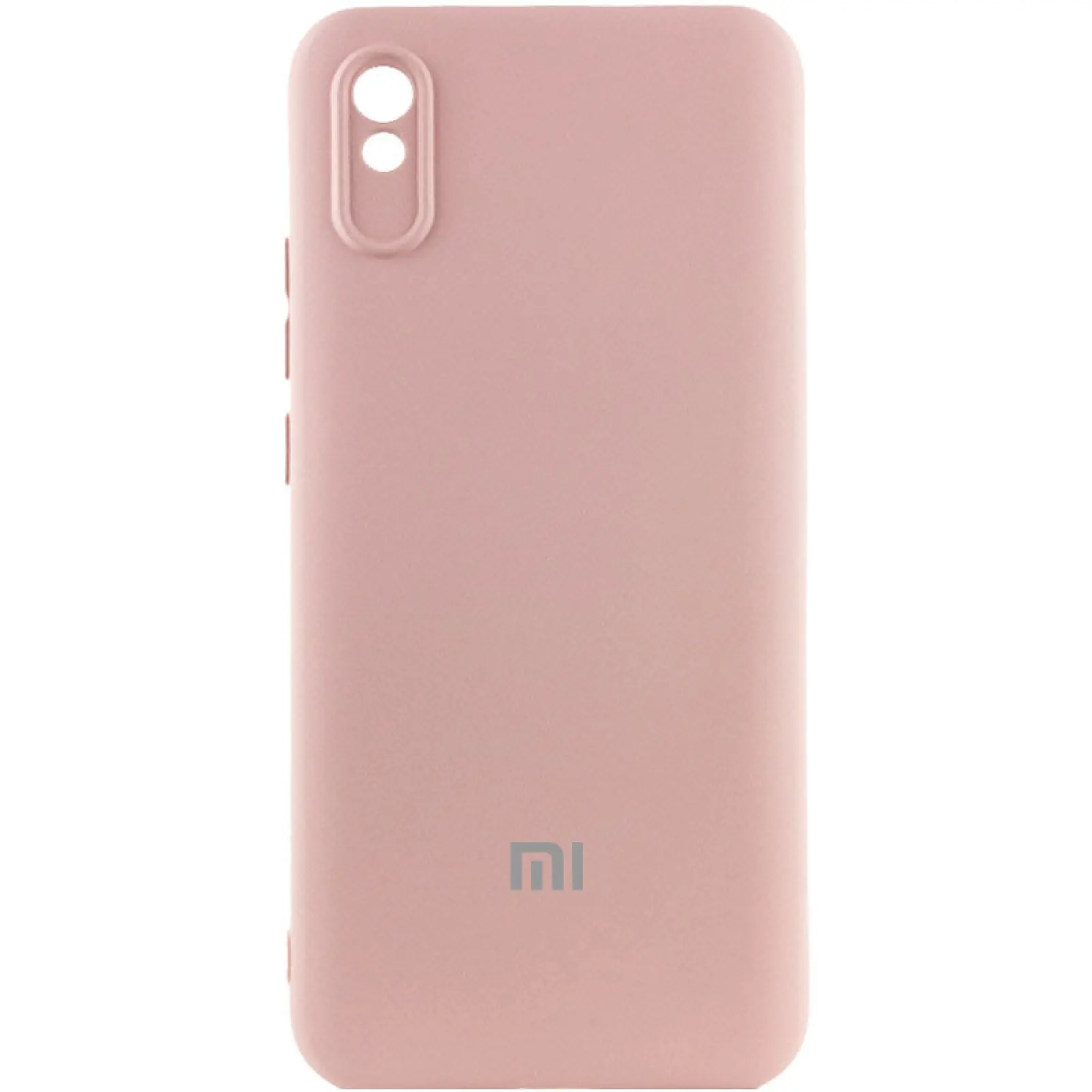 Чехол Silicone Cover Lakshmi Full Camera (AAA) with Logo для Xiaomi Redmi 9A, Розовый / Pink Sand, Силикон, купить оптом с доставкой