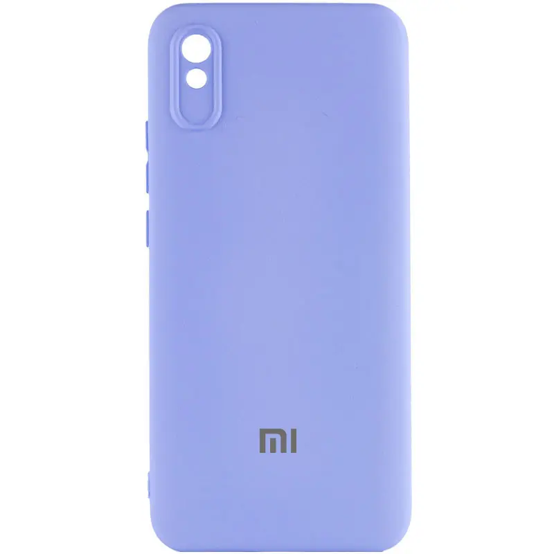 Чехол Silicone Cover Lakshmi Full Camera (AAA) with Logo для Xiaomi Redmi 9A, Сиреневый / Dasheen, Силикон, купить оптом с доставкой