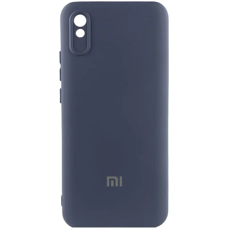 Чехол Silicone Cover Lakshmi Full Camera (AAA) with Logo для Xiaomi Redmi 9A, Темно-синий / Midnight blue, Силикон, купить оптом с доставкой