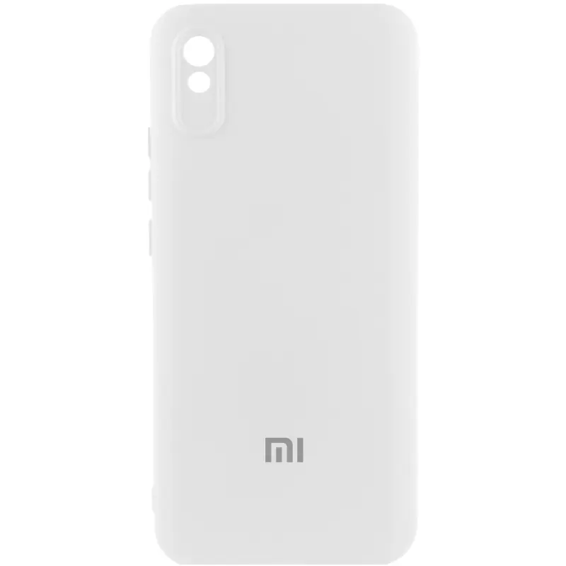 Чехол Silicone Cover Lakshmi Full Camera (AAA) with Logo для Xiaomi Redmi 9A, Белый / White, Силикон, купить оптом с доставкой