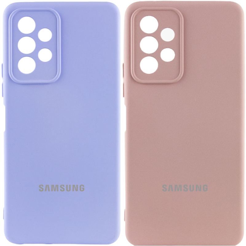 Чехол Silicone Cover Lakshmi Full Camera (AAA) with Logo для Samsung Galaxy A13 4G, Силикон, купить оптом с доставкой