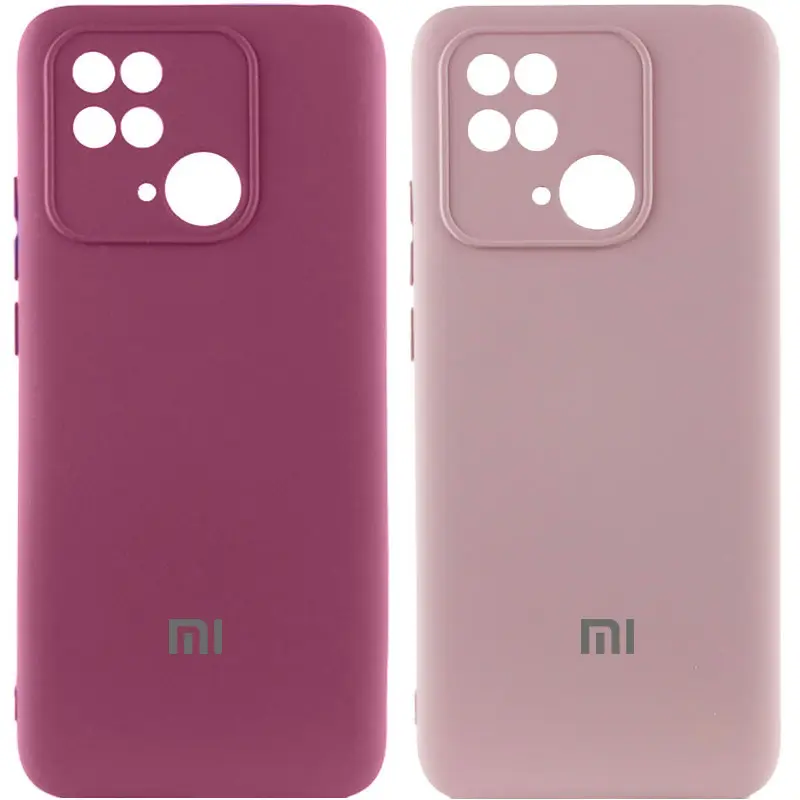 Чехол Silicone Cover Lakshmi Full Camera (AAA) with Logo для Xiaomi Redmi 10C, Силикон, купить оптом с доставкой