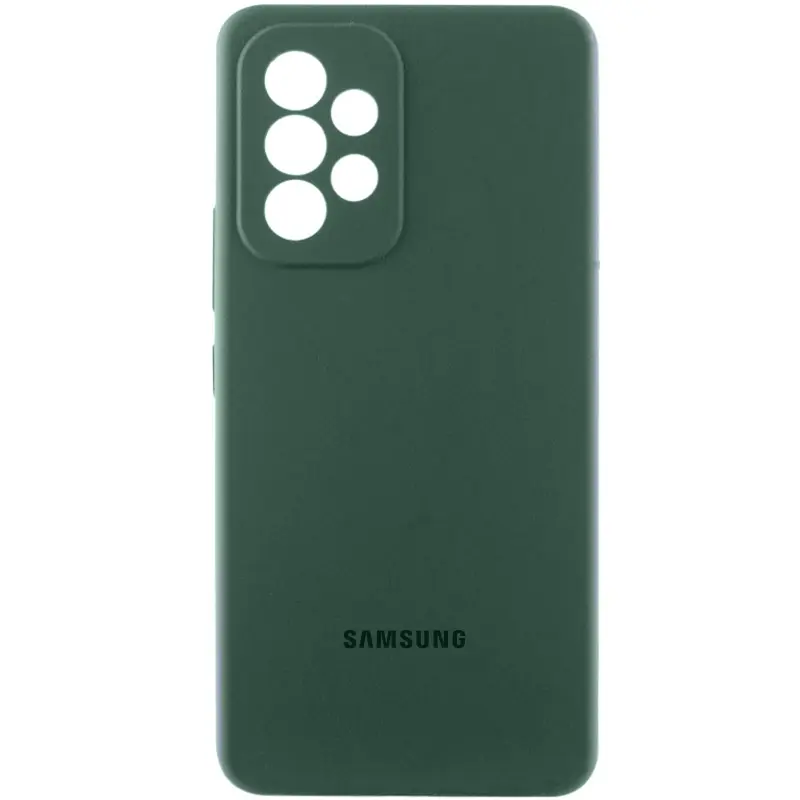 Чехол Silicone Cover Lakshmi Full Camera (AAA) with Logo для Samsung Galaxy A33 5G, Зеленый / Cyprus Green, Силикон, купить оптом с доставкой