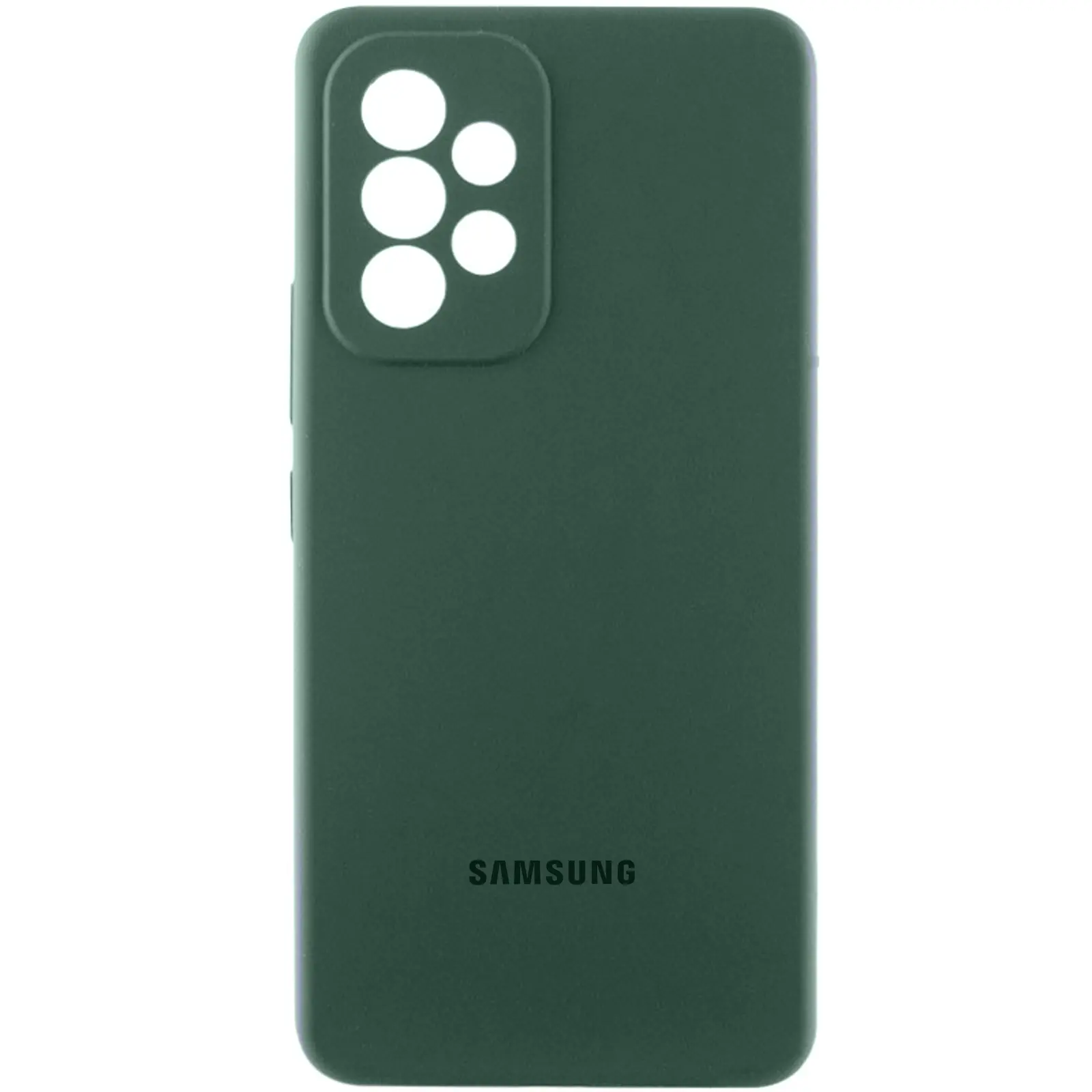 Чехол Silicone Cover Lakshmi Full Camera (AAA) with Logo для Samsung Galaxy A33 5G, Зеленый / Cyprus Green, Силикон, купить оптом с доставкой