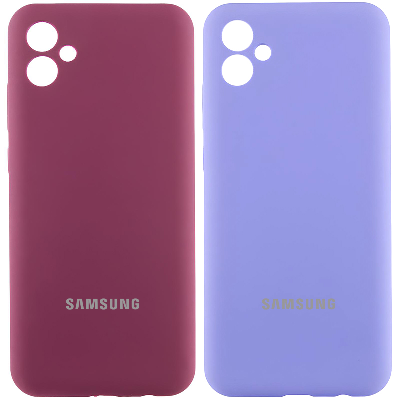 Чехол Silicone Cover Lakshmi Full Camera (AAA) with Logo для Samsung Galaxy A04e, Силикон, купить оптом с доставкой