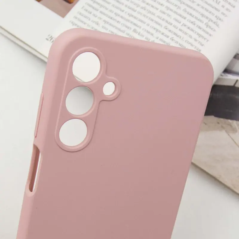 Чехол Silicone Cover Lakshmi Full Camera (AAA) with Logo для Samsung Galaxy A14 4G/5G, Розовый / Pink Sand 4, Силикон, купить оптом с доставкой