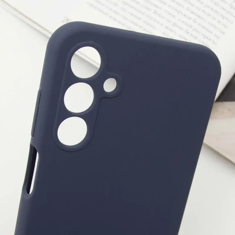 Чехол Silicone Cover Lakshmi Full Camera (AAA) with Logo для Samsung Galaxy A14 4G/5G, Темно-синий / Midnight blue 5, Силикон, купить оптом с доставкой