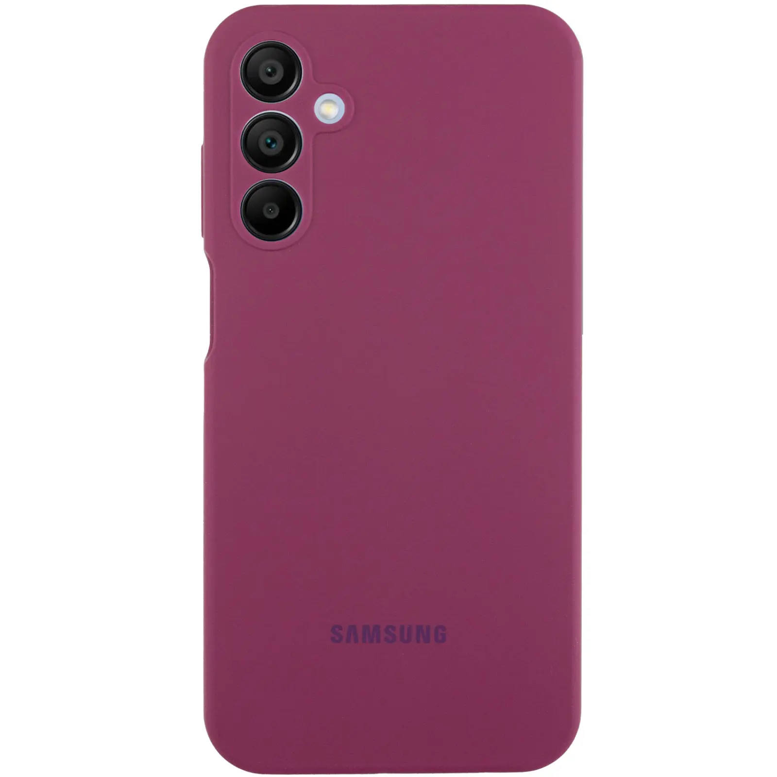Чехол Silicone Cover Lakshmi Full Camera (AAA) with Logo для Samsung Galaxy A14 4G/5G, Бордовый / Plum, Силикон, купить оптом с доставкой
