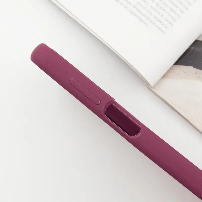 Чехол Silicone Cover Lakshmi Full Camera (AAA) with Logo для Samsung Galaxy A14 4G/5G, Бордовый / Plum 3, Силикон, купить оптом с доставкой