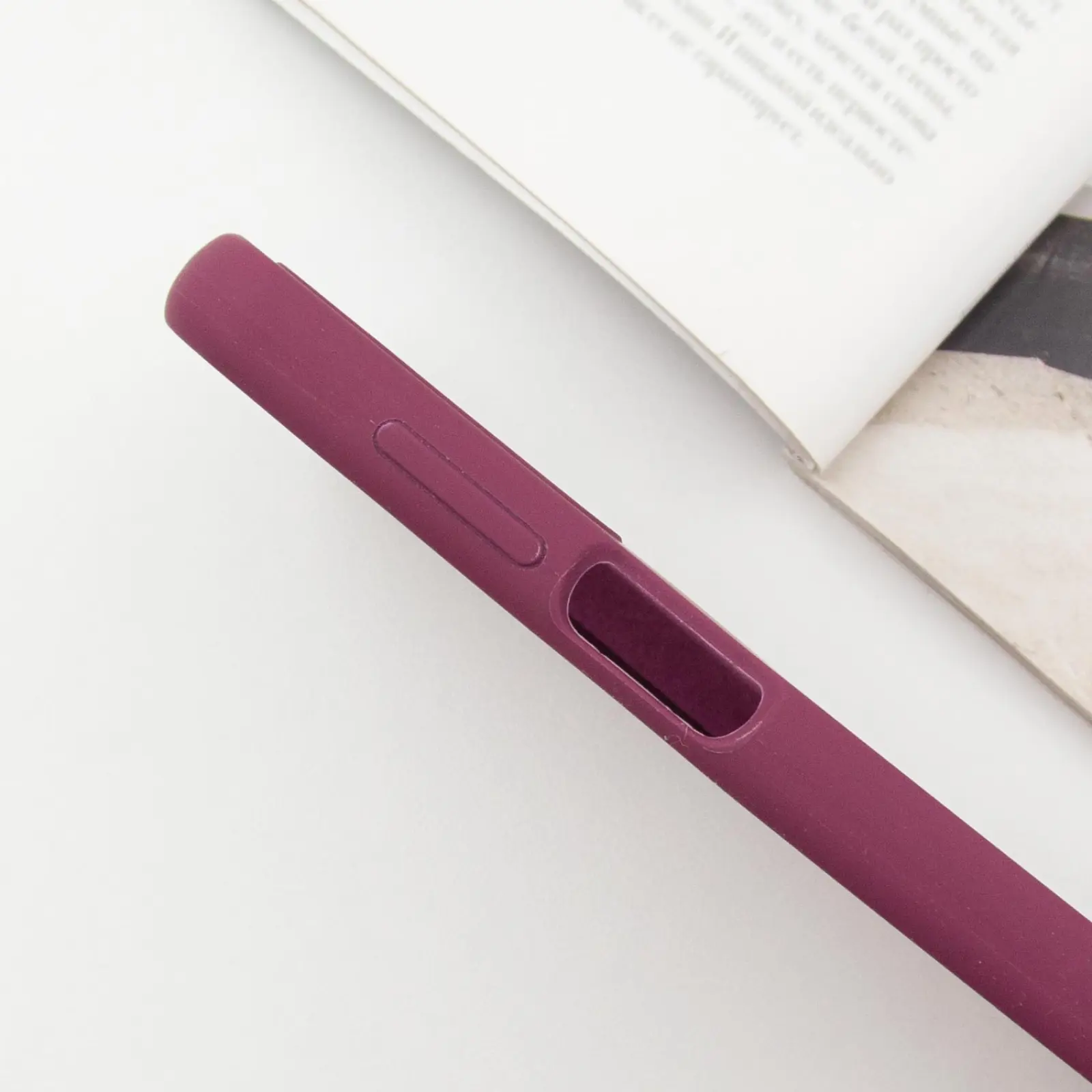 Чехол Silicone Cover Lakshmi Full Camera (AAA) with Logo для Samsung Galaxy A14 4G/5G, Бордовый / Plum 3, Силикон, купить оптом с доставкой