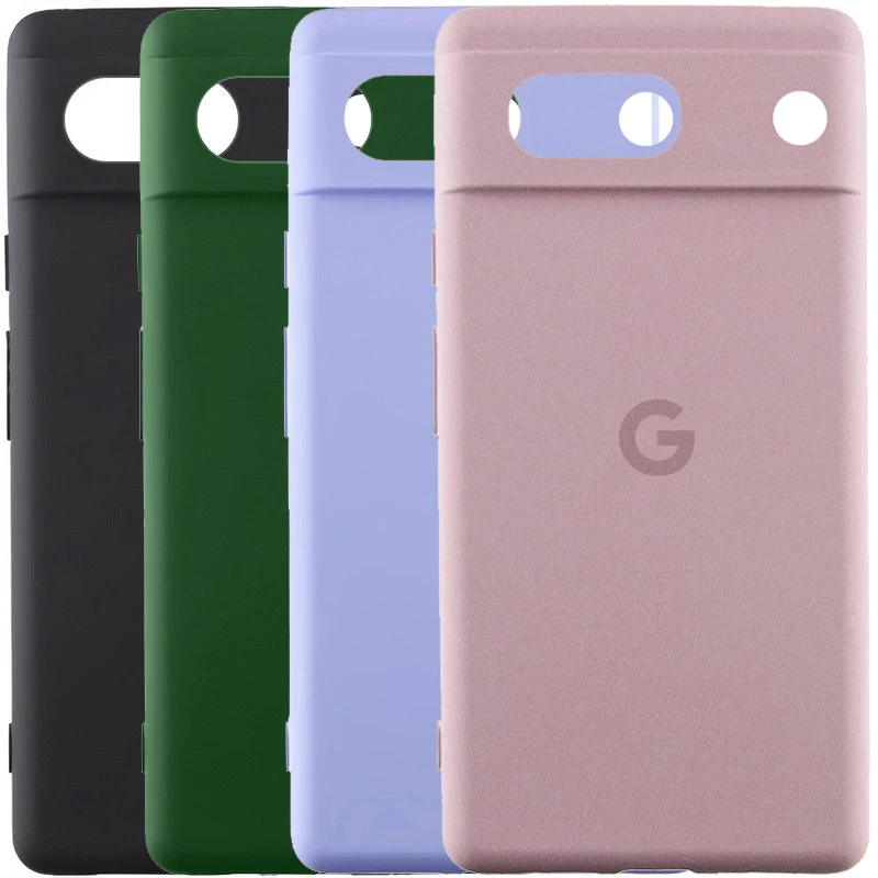 Чехол Silicone Cover Lakshmi Full Camera (AAA) with Logo для Google Pixel 7a, Силикон, купить оптом с доставкой
