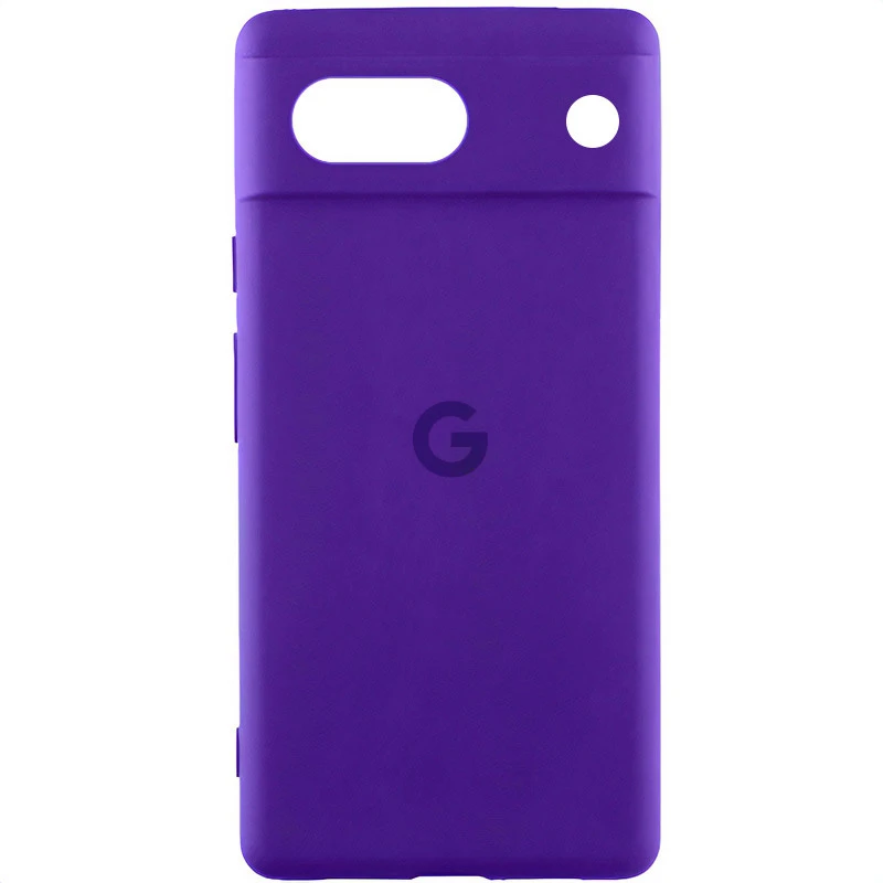 Чехол Silicone Cover Lakshmi Full Camera (AAA) with Logo для Google Pixel 7a, Фиолетовый / Amethyst, Силикон, купить оптом с доставкой