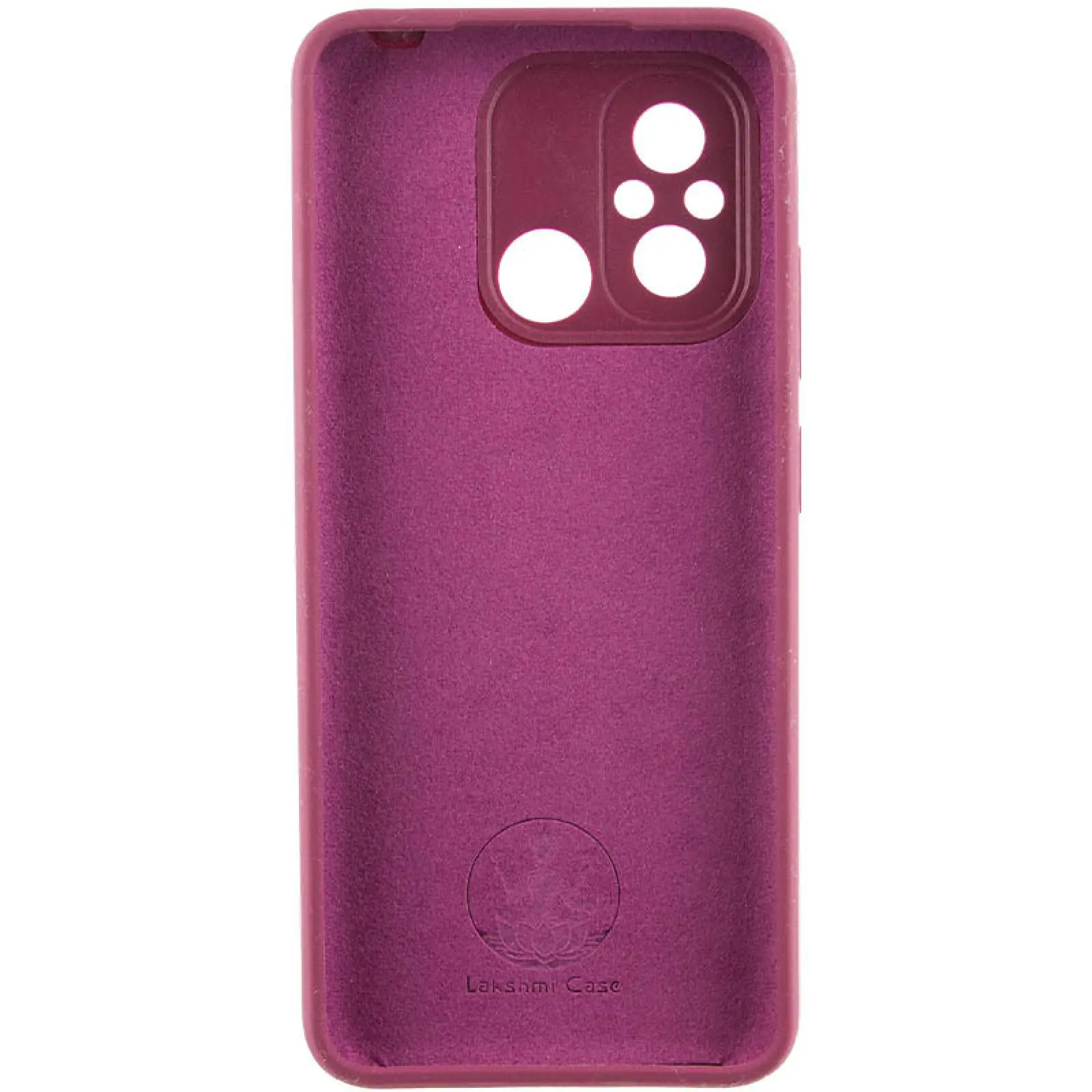 Чехол Silicone Cover Lakshmi Full Camera (AAA) with Logo для Xiaomi Redmi 12C, Бордовый / Plum 1, Силикон, купить оптом с доставкой