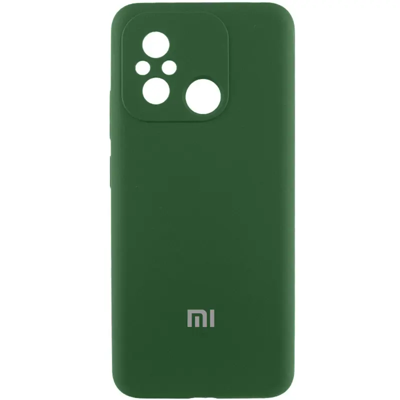 Чехол Silicone Cover Lakshmi Full Camera (AAA) with Logo для Xiaomi Redmi 12C, Зеленый / Cyprus Green, Силикон, купить оптом с доставкой