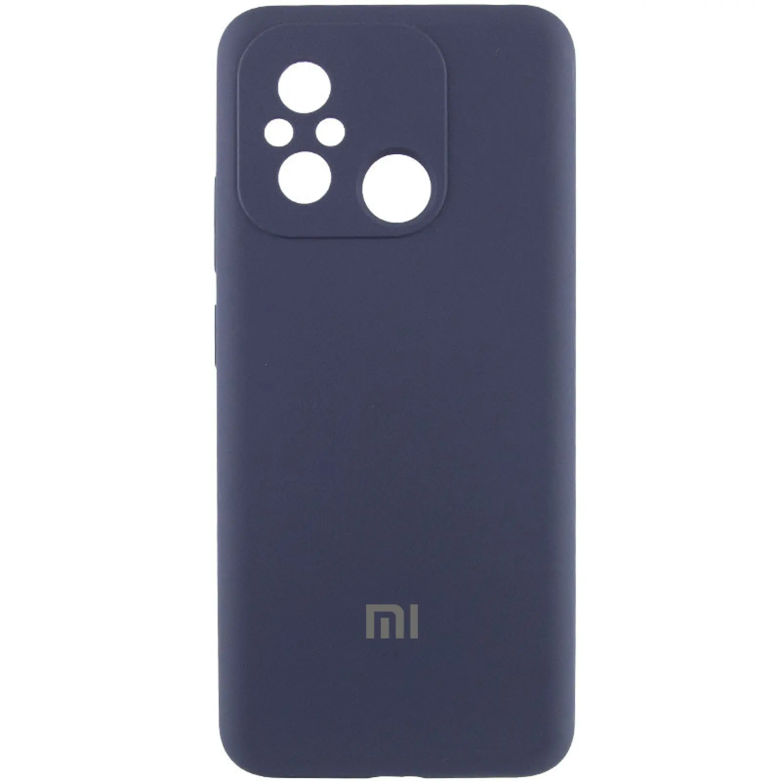 Чехол Silicone Cover Lakshmi Full Camera (AAA) with Logo для Xiaomi Redmi 12C, Темно-синий / Midnight blue, Силикон, купить оптом с доставкой