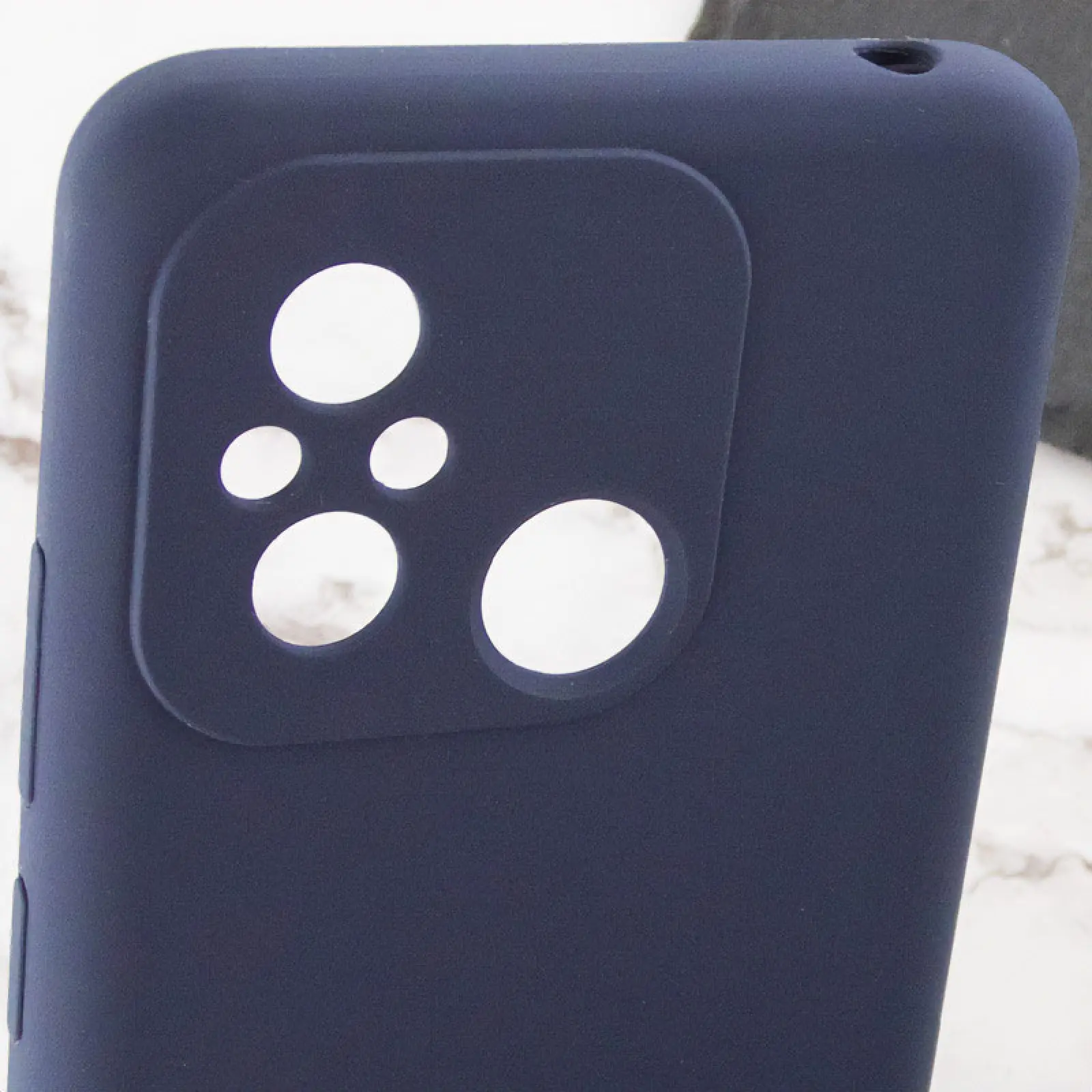 Чехол Silicone Cover Lakshmi Full Camera (AAA) with Logo для Xiaomi Redmi 12C, Темно-синий / Midnight blue 3, Силикон, купить оптом с доставкой
