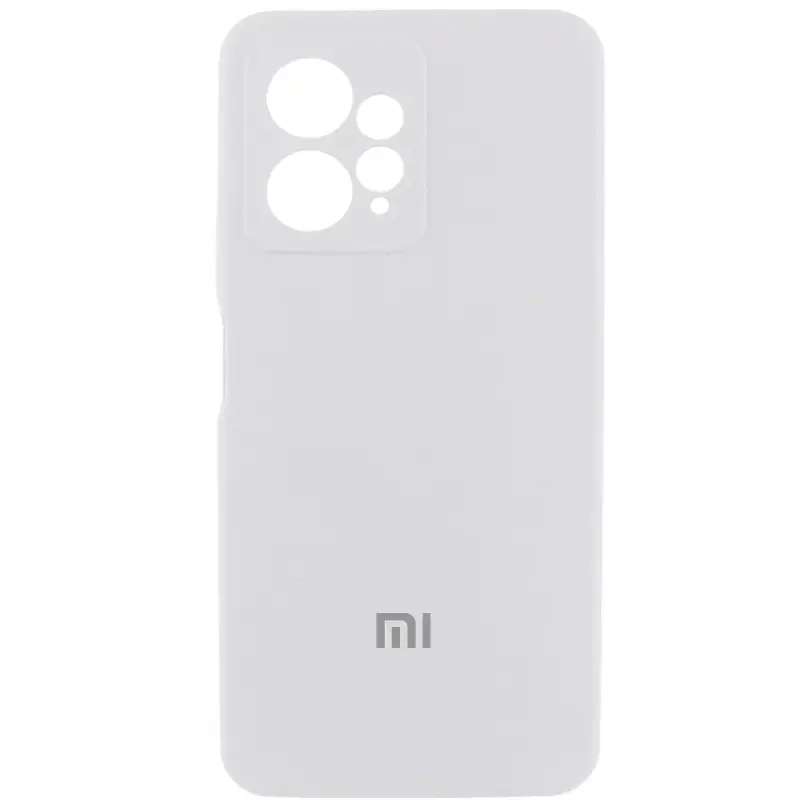 Чехол Silicone Cover Lakshmi Full Camera (AAA) with Logo для Xiaomi Redmi Note 12 4G, Белый / White, Силикон, купить оптом с доставкой