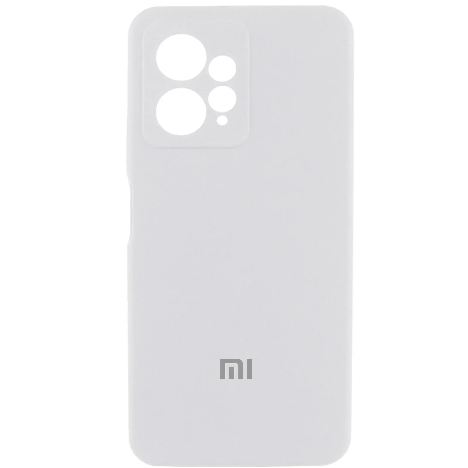 Чехол Silicone Cover Lakshmi Full Camera (AAA) with Logo для Xiaomi Redmi Note 12 4G, Белый / White, Силикон, купить оптом с доставкой