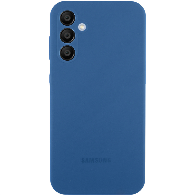 Чехол Silicone Cover Lakshmi Full Camera (AAA) with Logo для Samsung Galaxy S23 FE, Синий / Denim Blue, Силикон, купить оптом с доставкой