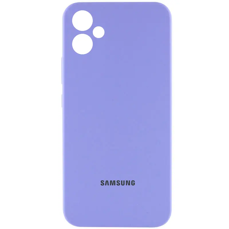 Чехол Silicone Cover Lakshmi Full Camera (AAA) with Logo для Samsung Galaxy A05, Сиреневый / Dasheen, Силикон, купить оптом с доставкой