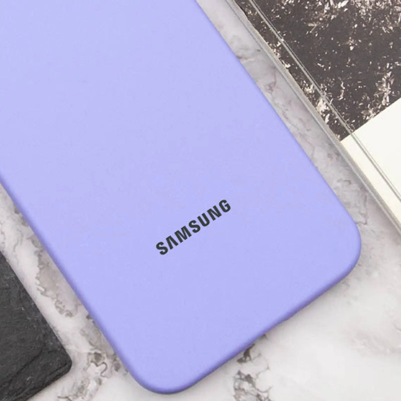 Чехол Silicone Cover Lakshmi Full Camera (AAA) with Logo для Samsung Galaxy A05, Сиреневый / Dasheen 1, Силикон, купить оптом с доставкой