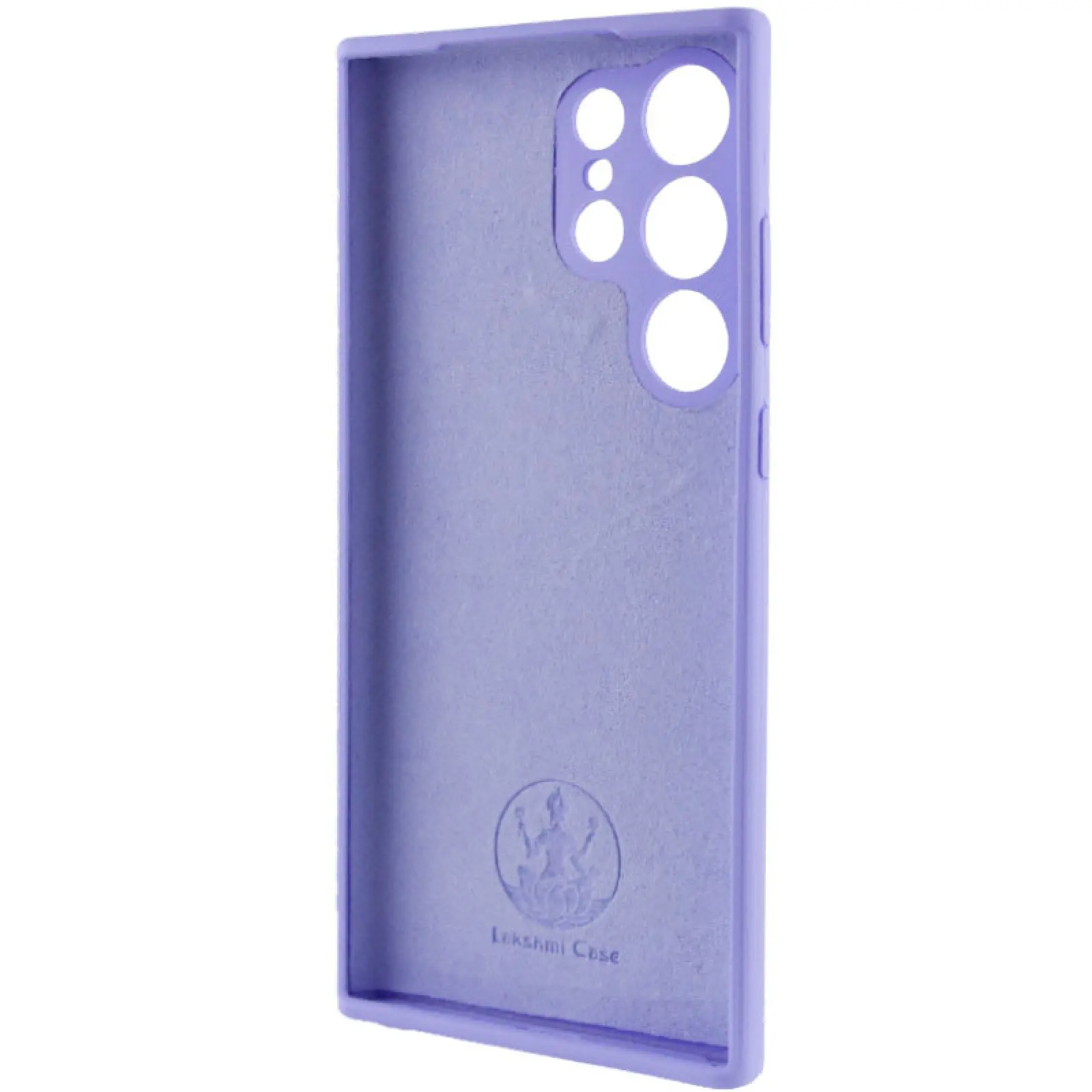 Чехол Silicone Cover Lakshmi Full Camera (AAA) with Logo для Samsung Galaxy S24 Ultra, Сиреневый / Dasheen 3, Силикон, купить оптом с доставкой