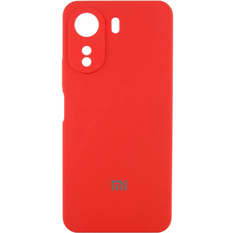 Чехол Silicone Cover Lakshmi Full Camera (AAA) with Logo для Xiaomi Redmi 13C / Poco C65, Красный / Red, Силикон, купить оптом с доставкой