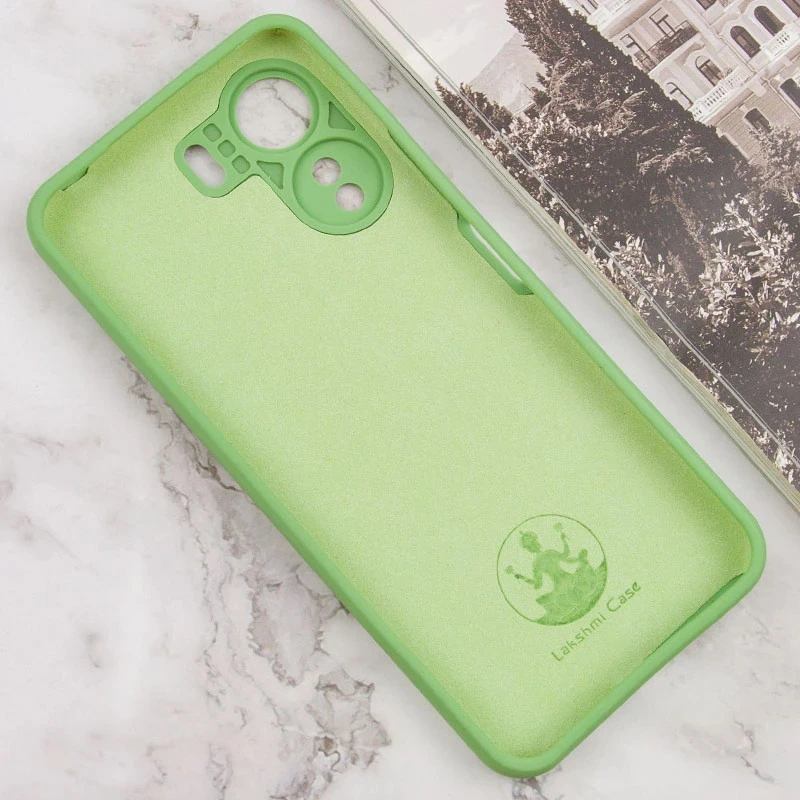 Чехол Silicone Cover Lakshmi Full Camera (AAA) with Logo для Xiaomi Redmi 13C / Poco C65, Мятный / Mint 1, Силикон, купить оптом с доставкой