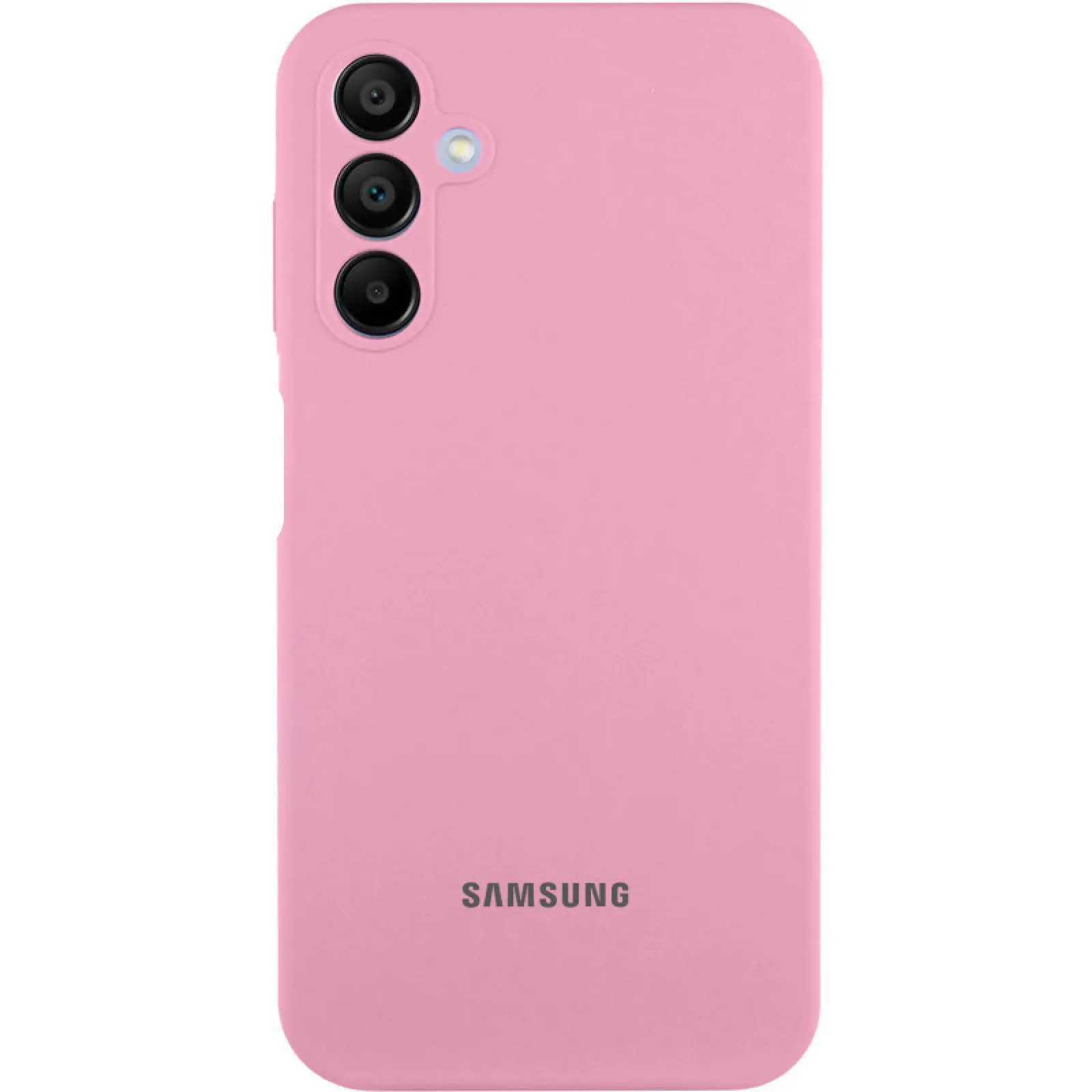 Чехол Silicone Cover Lakshmi Full Camera (AAA) with Logo для Samsung Galaxy A15 4G/5G / M15 5G, Розовый / Light pink, Силикон, купить оптом с доставкой