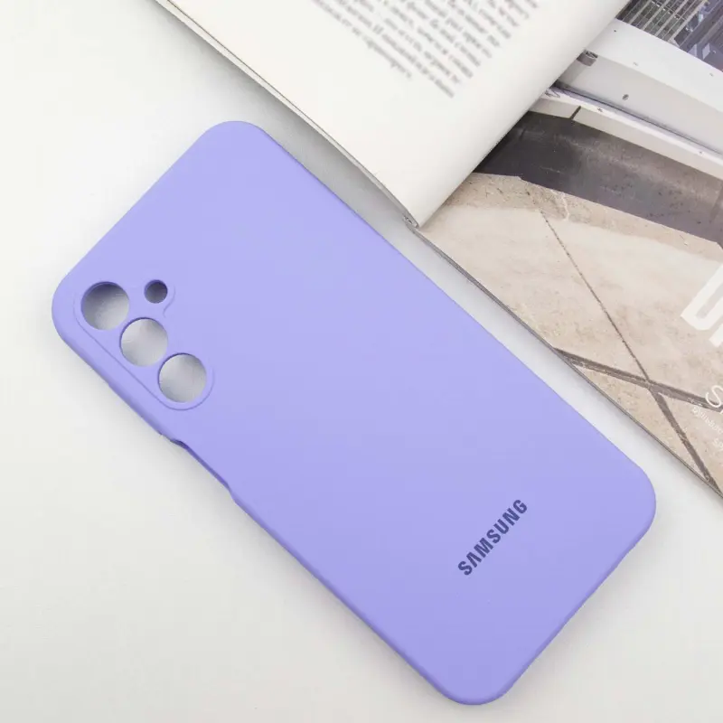 Чехол Silicone Cover Lakshmi Full Camera (AAA) with Logo для Samsung Galaxy A25 5G, Сиреневый / Dasheen 1, Силикон, купить оптом с доставкой
