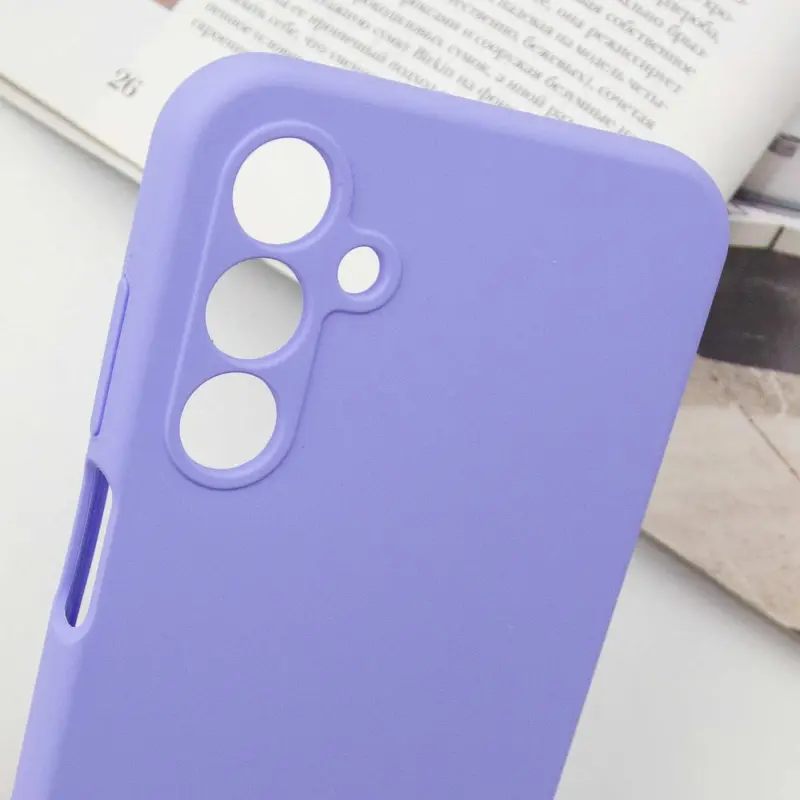 Чехол Silicone Cover Lakshmi Full Camera (AAA) with Logo для Samsung Galaxy A25 5G, Сиреневый / Dasheen 5, Силикон, купить оптом с доставкой