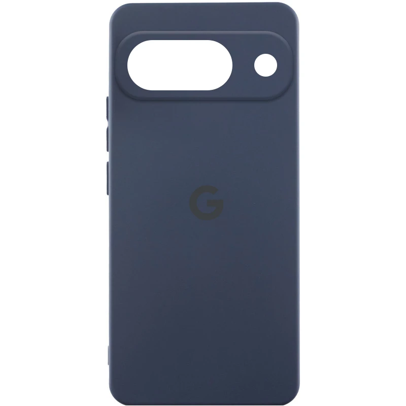 Чехол Silicone Cover Lakshmi Full Camera (AAA) with Logo для Google Pixel 9, Темно-синий / Midnight blue, Силикон, купить оптом с доставкой