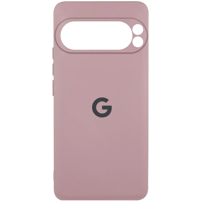 Чехол Silicone Cover Lakshmi Full Camera (AAA) with Logo для Google Pixel 9 Pro, Розовый / Pink Sand, Силикон, купить оптом с доставкой