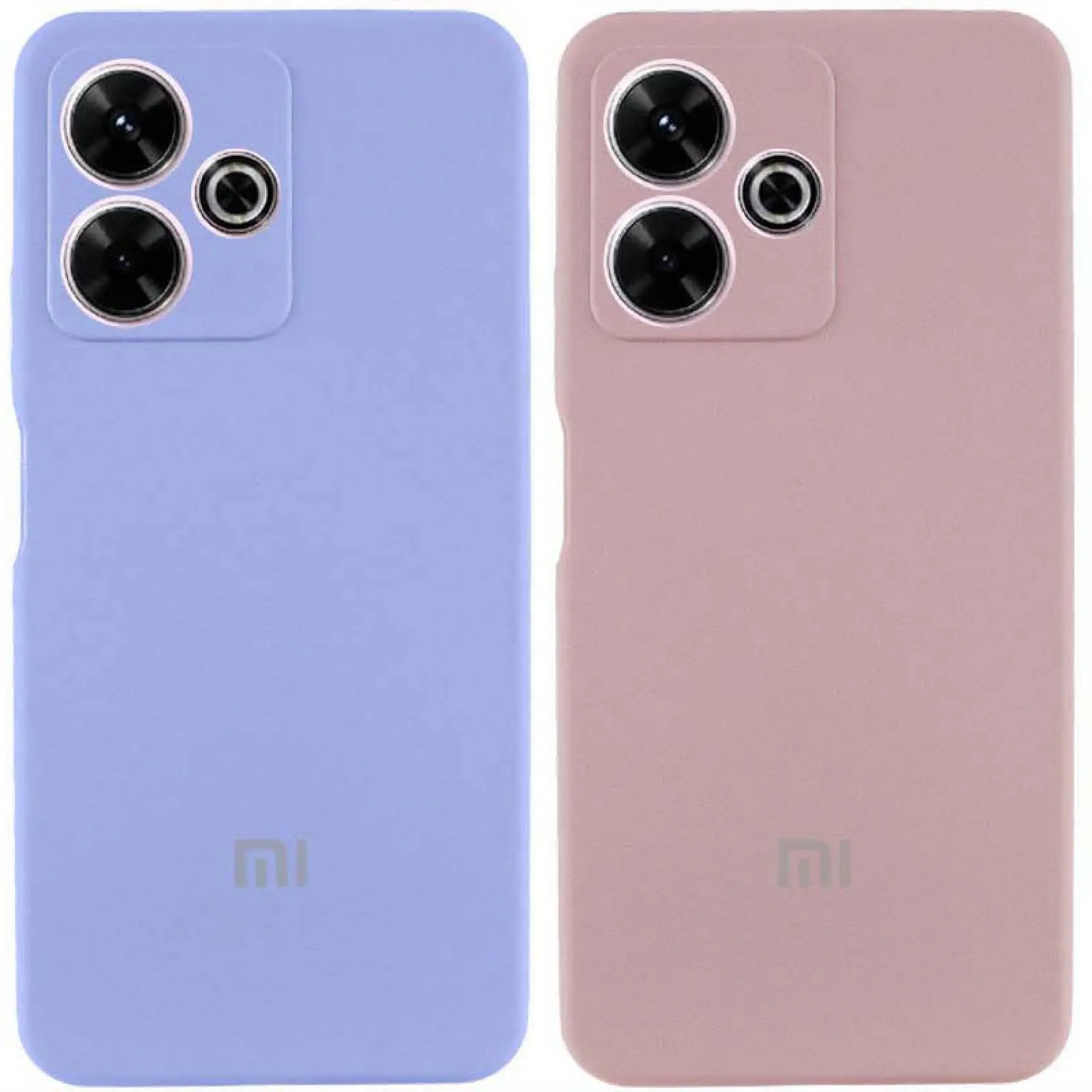 Чехол Silicone Cover Lakshmi Full Camera (AAA) with Logo для Xiaomi Redmi 13 4G / Poco M6 4G, Силикон, купить оптом с доставкой