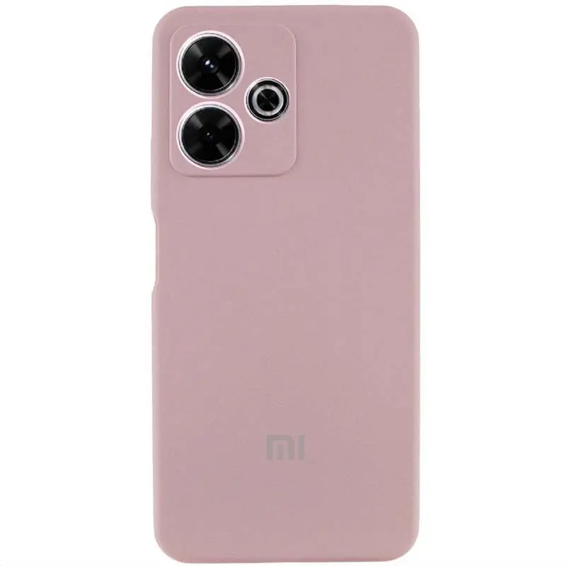 Чехол Silicone Cover Lakshmi Full Camera (AAA) with Logo для Xiaomi Redmi 13 4G / Poco M6 4G, Розовый / Pink Sand, Силикон, купить оптом с доставкой